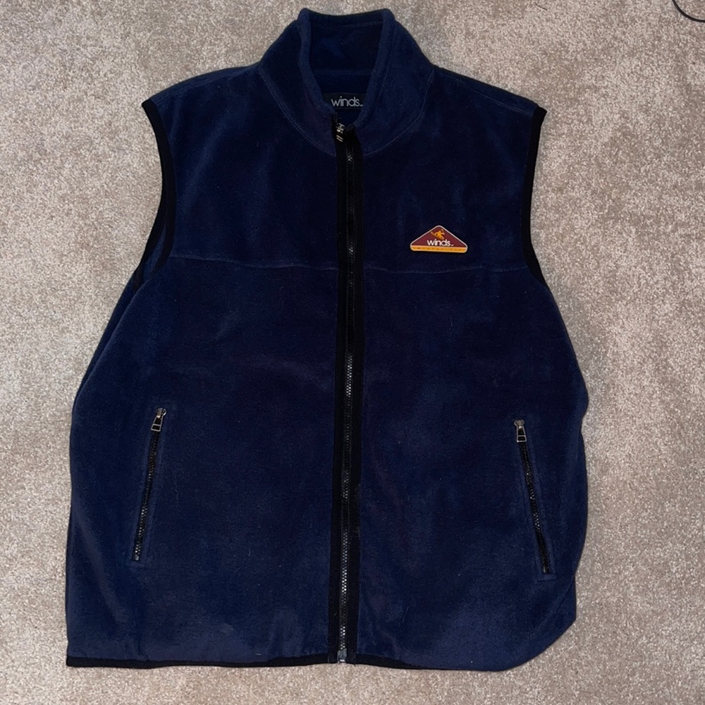 Navy blue Vest with felt inside